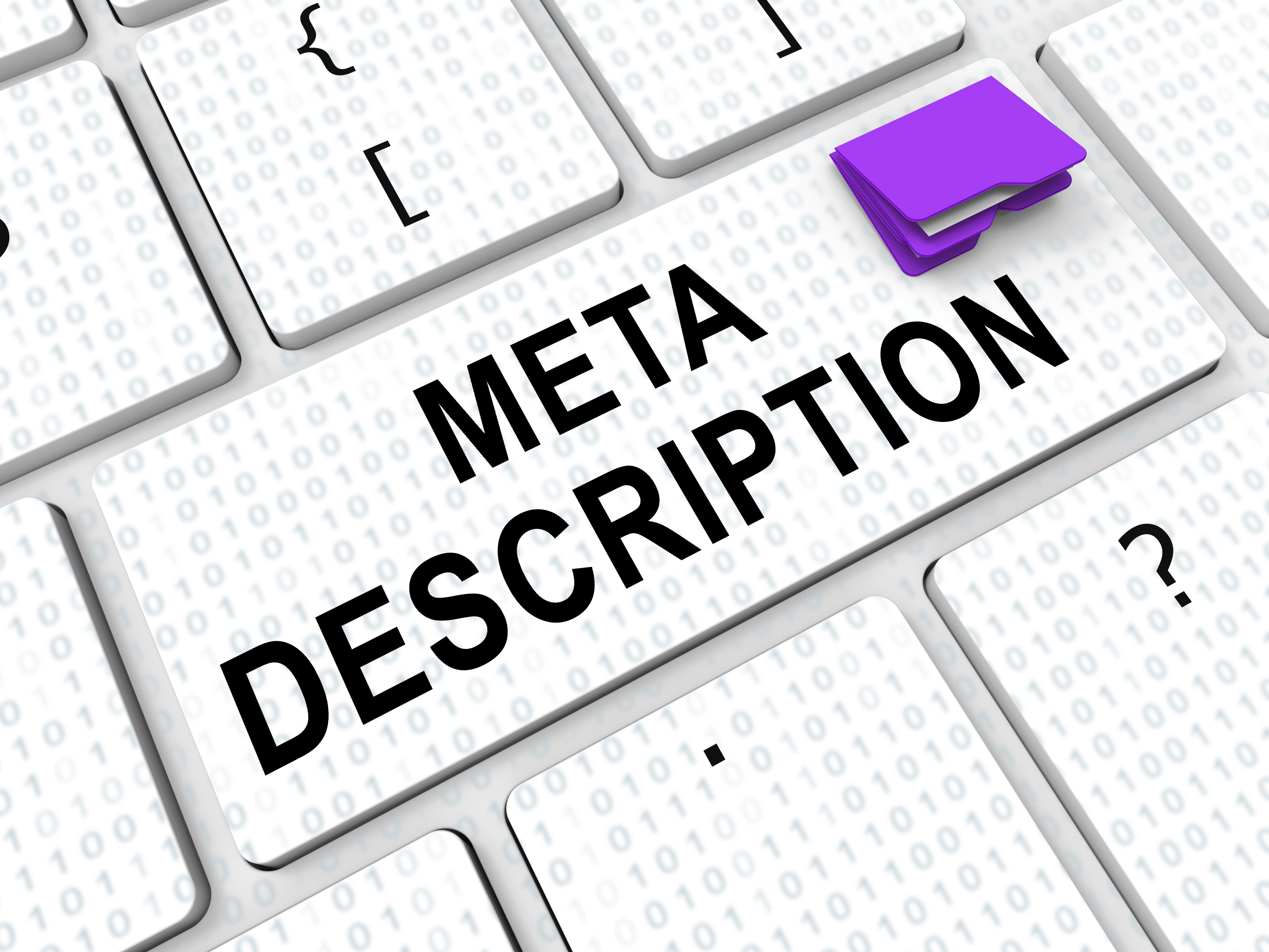 meta-descriptionと書かれたキーボード