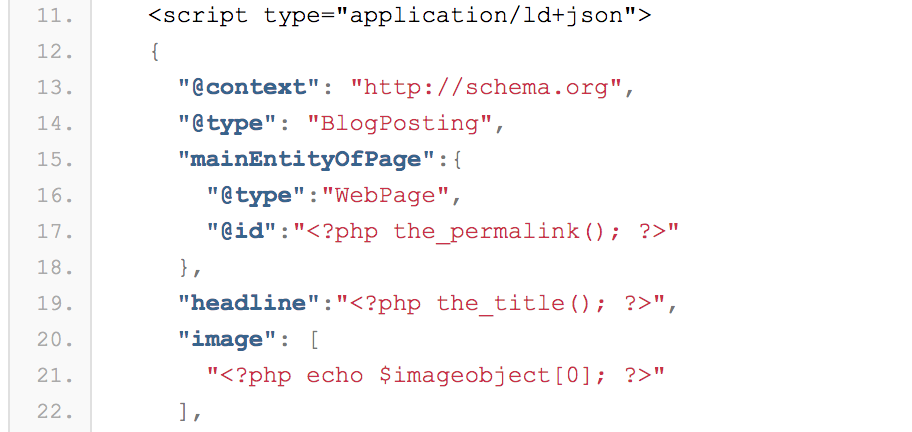 WordPress用の構造化データ